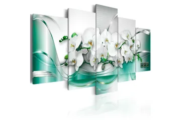 Billede Celadon Ribbon 100x50 - Artgeist sp. z o. o. - Boligtilbehør - Billeder & kunst - Billeder på lærred