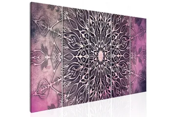 Billede Center 5 Parts Narrow Pink 225x90 - Artgeist sp. z o. o. - Boligtilbehør - Billeder & kunst - Billeder på lærred