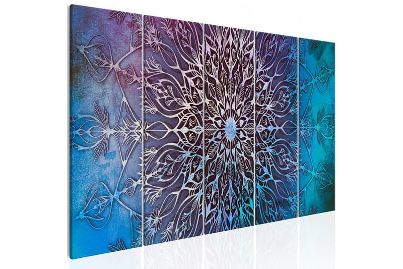 Billede Center 5 Parts Narrow Blue 200x80, Artgeist sp. z o. o.