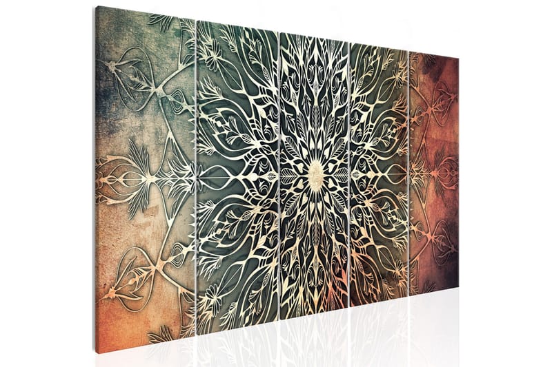 Billede Center 5 Parts Narrow Green 200x80, Artgeist sp. z o. o.