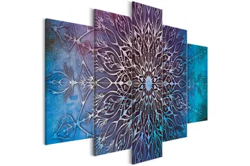 Billede Center 5 Parts Wide Blue 100x50 - Artgeist sp. z o. o. - Boligtilbehør - Billeder & kunst - Billeder på lærred