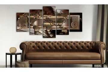 Billede Chestnut Map 200x100 - Artgeist sp. z o. o. - Boligtilbehør - Billeder & kunst - Billeder på lærred