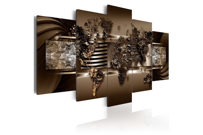 Billede Chocolate Map 100x50, Artgeist sp. z o. o.