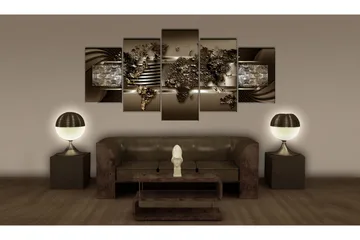 Billede Chocolate Map 100x50 - Artgeist sp. z o. o. - Boligtilbehør - Billeder & kunst - Billeder på lærred