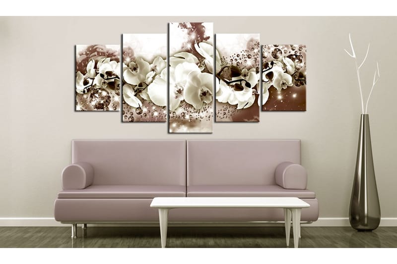 Billede Chocolate Orchid 100x50 - Artgeist sp. z o. o. - Boligtilbehør - Billeder & kunst - Billeder på lærred