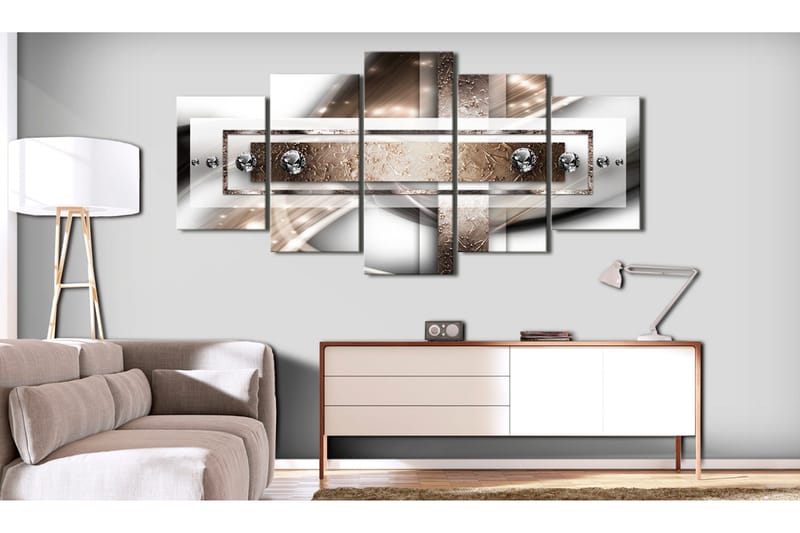 Billede Cinnamon Wave 200x100 - Artgeist sp. z o. o. - Boligtilbehør - Billeder & kunst - Billeder på lærred