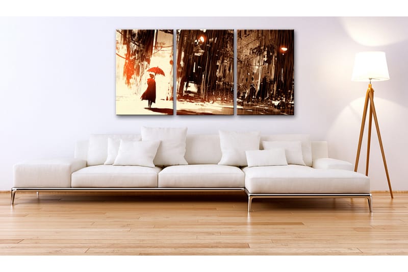 Billede City in the Rain 60x30, Artgeist sp. z o. o.