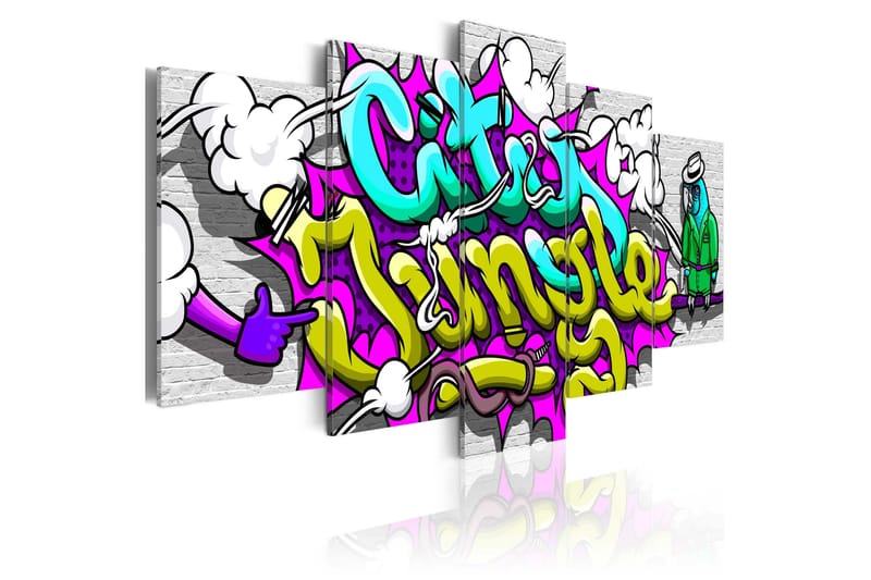 Billede City Jungle 100x50, Artgeist sp. z o. o.