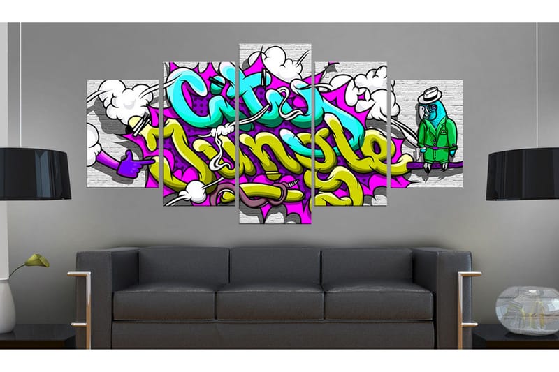 Billede City Jungle 100x50 - Artgeist sp. z o. o. - Boligtilbehør - Billeder & kunst - Billeder på lærred