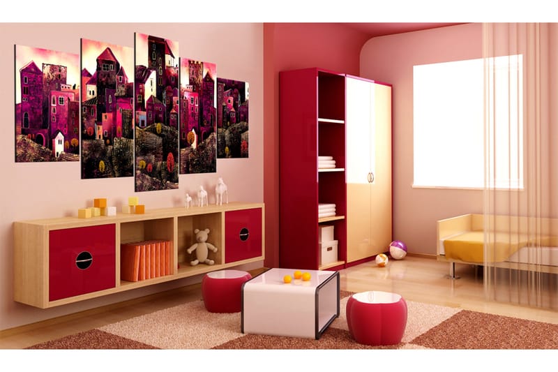 Billede City Of Dreams 200x100 - Artgeist sp. z o. o. - Boligtilbehør - Billeder & kunst - Billeder på lærred