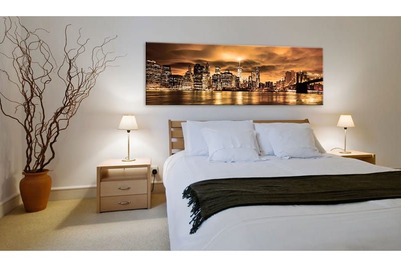 Billede City of the Setting Sun 135x45 - Artgeist sp. z o. o. - Boligtilbehør - Billeder & kunst - Billeder på lærred