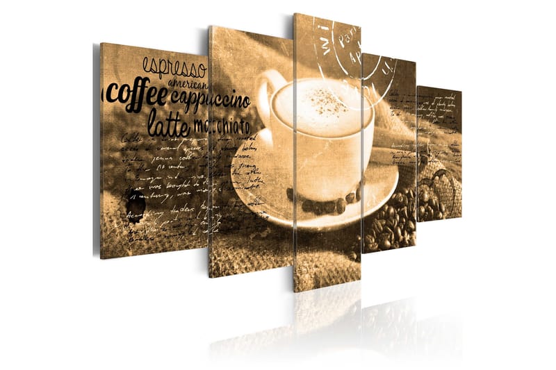 Billede Coffe Espresso Cappuccino Latte Machiato 100x50, Artgeist sp. z o. o.