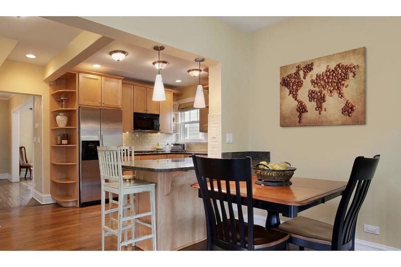 Billede Coffee from all over the world 120x80 - Artgeist sp. z o. o. - Boligtilbehør - Billeder & kunst - Billeder på lærred