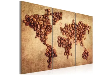 Billede Coffee from around the world triptych 90x60
