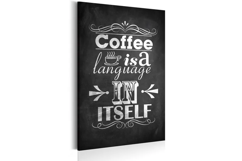 Billede Coffee Language 60x90, Artgeist sp. z o. o.
