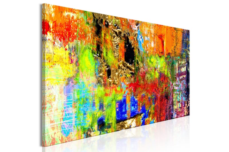 Billede Colourful Abstraction (1 del) Smal 135x45 - Artgeist sp. z o. o. - Boligtilbehør - Billeder & kunst - Billeder på lærred