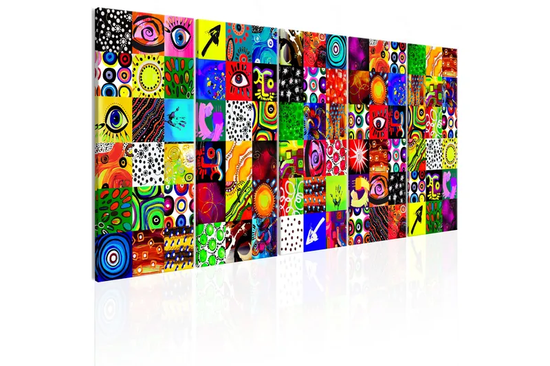 Billede Colourful Abstraction 200x80, Artgeist sp. z o. o.