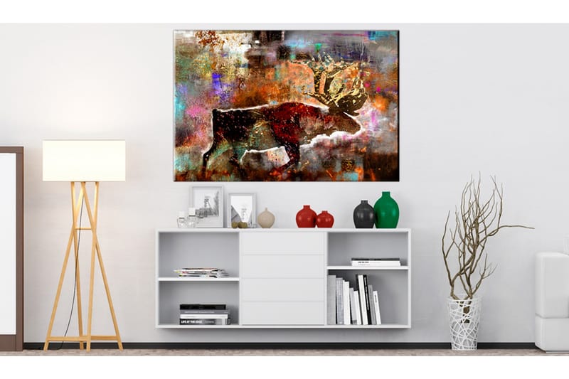 Billede Colourful Caribou 90x60, Artgeist sp. z o. o.