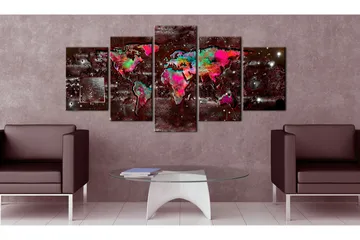 Billede Colourful Extravagance 100x50 - Artgeist sp. z o. o. - Boligtilbehør - Billeder & kunst - Billeder på lærred