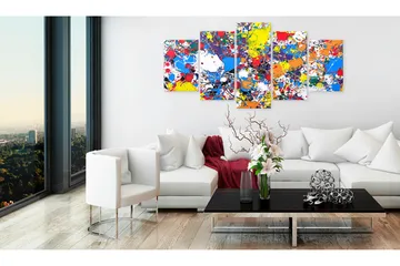 Billede Colourful Imagination 200x100 - Artgeist sp. z o. o. - Boligtilbehør - Billeder & kunst - Billeder på lærred