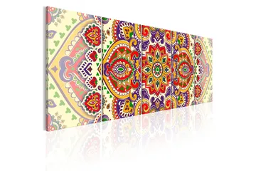 Billede Colourful Ornament 200x80 - Artgeist sp. z o. o. - Boligtilbehør - Billeder & kunst - Billeder på lærred