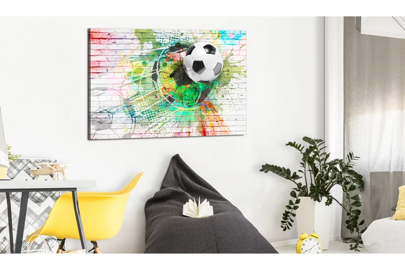Billede Colourful Sports (fodbold) 90x60, Artgeist sp. z o. o.