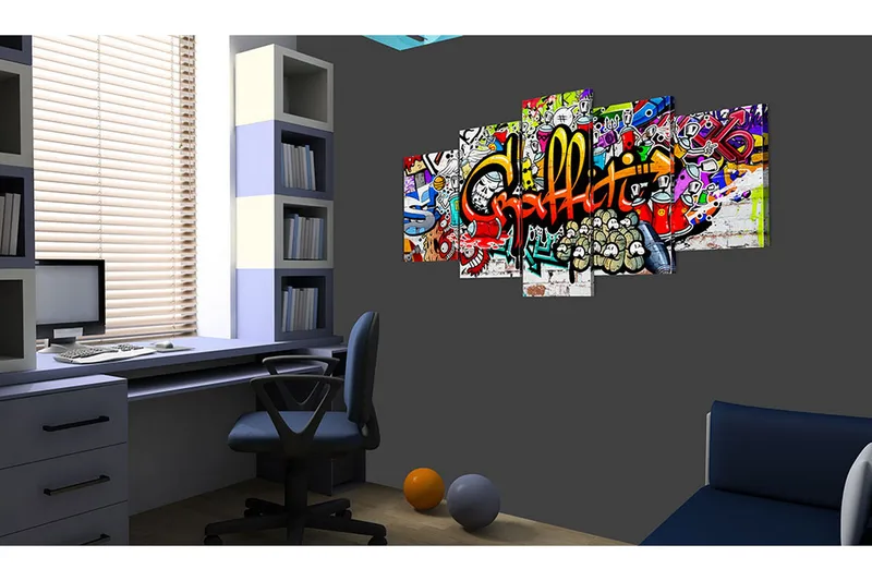 Billede Colourful Style 100x50 - Artgeist sp. z o. o. - Boligtilbehør - Billeder & kunst - Billeder på lærred