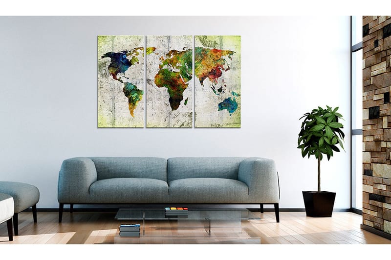 Billede Colourful Travels 120x80 - Artgeist sp. z o. o. - Boligtilbehør - Billeder & kunst - Billeder på lærred