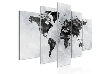 Billede Concrete World 5 Parts Wide 200x100 - Artgeist sp. z o. o. - Boligtilbehør - Billeder & kunst - Billeder på lærred
