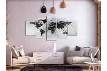 Billede Concrete World 5 Parts Wide 200x100 - Artgeist sp. z o. o. - Boligtilbehør - Billeder & kunst - Billeder på lærred