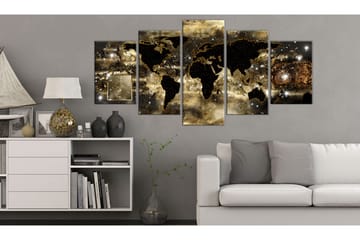 Billede Continents Of Bronze 100x50 - Artgeist sp. z o. o. - Boligtilbehør - Billeder & kunst - Billeder på lærred