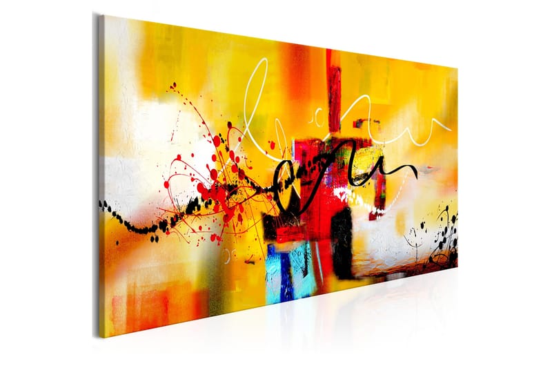 Billede Crazy Serpentines 1 Part Orange Narrow 150x50, Artgeist sp. z o. o.