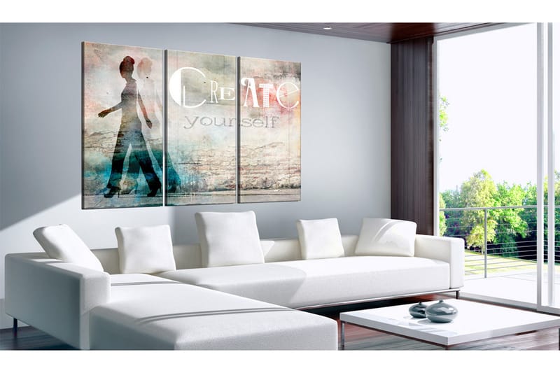 Billede Create Yourself Triptych 120x80 - Artgeist sp. z o. o. - Boligtilbehør - Billeder & kunst - Billeder på lærred