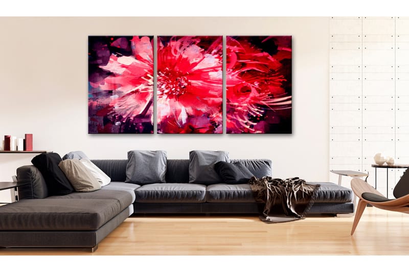 Billede Crimson blomster 60x30, Artgeist sp. z o. o.