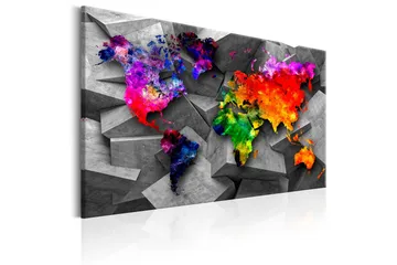 Billede Cubic World 120x80 - Artgeist sp. z o. o. - Boligtilbehør - Billeder & kunst - Billeder på lærred