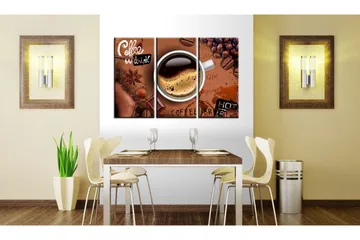 Billede Cup Of Hot Coffee 120x80 - Artgeist sp. z o. o. - Boligtilbehør - Billeder & kunst - Billeder på lærred