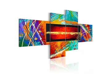 Billede Dance Of Rainbow 200x90 - Artgeist sp. z o. o. - Boligtilbehør - Billeder & kunst - Billeder på lærred