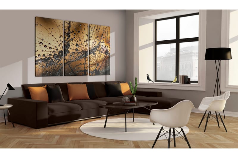 Billede Dandelions And Dew 60x40 - Artgeist sp. z o. o. - Boligtilbehør - Billeder & kunst - Billeder på lærred
