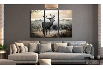 Billede Dangerous Horns 120x80 - Artgeist sp. z o. o. - Boligtilbehør - Billeder & kunst - Billeder på lærred