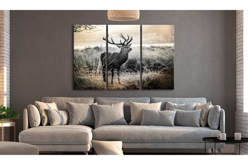 Billede Dangerous Horns 90x60 - Artgeist sp. z o. o. - Boligtilbehør - Billeder & kunst - Billeder på lærred