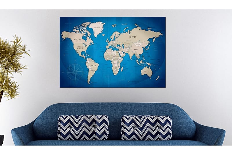 Billede Dark Blue Trail 60x40, Artgeist sp. z o. o.