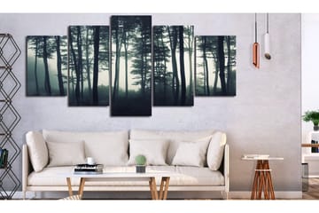 Billede Dark Forest 5 Parts Wide 100x50 - Artgeist sp. z o. o. - Boligtilbehør - Billeder & kunst - Billeder på lærred