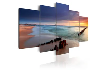 Billede Dawn By The Sea 100x50 - Artgeist sp. z o. o. - Boligtilbehør - Billeder & kunst - Billeder på lærred