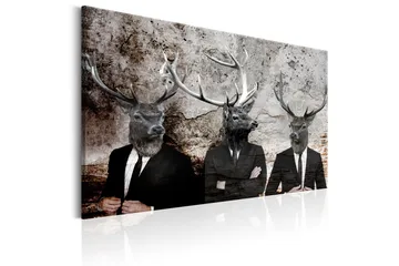 Billede Deer in Suits 120x80 - Artgeist sp. z o. o. - Boligtilbehør - Billeder & kunst - Billeder på lærred