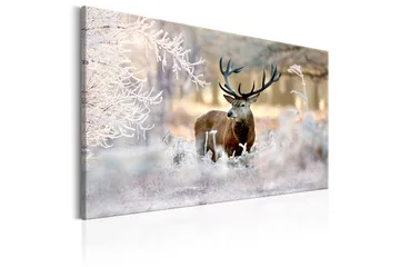 Billede Deer In The Cold 90x60 - Artgeist sp. z o. o. - Boligtilbehør - Billeder & kunst - Billeder på lærred