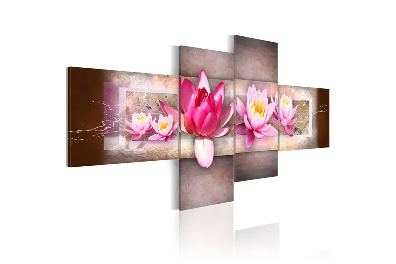 Billede Delicate Water Lilies 200x90, Artgeist sp. z o. o.