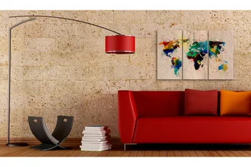 Billede Den Verden Af Farver Triptyk 60x40 - Artgeist sp. z o. o. - Boligtilbehør - Billeder & kunst - Billeder på lærred