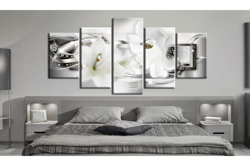 Billede Diamond Sparkle Of Lily 100x50 - Artgeist sp. z o. o. - Boligtilbehør - Billeder & kunst - Billeder på lærred