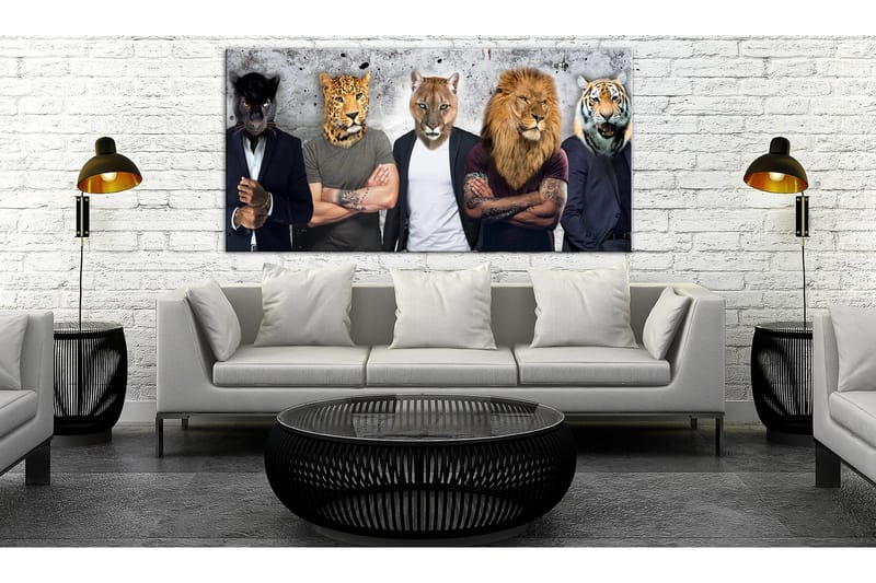 Billede Different Faces (1 del) Bred 120x60, Artgeist sp. z o. o.