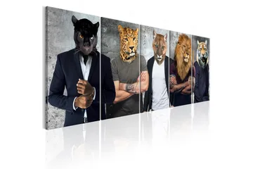 Billede Different Faces 200x80 - Artgeist sp. z o. o. - Boligtilbehør - Billeder & kunst - Billeder på lærred
